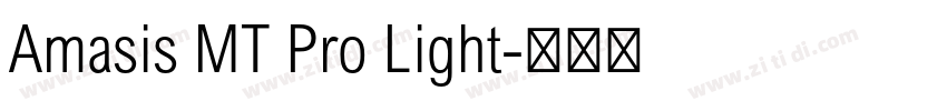 Amasis MT Pro Light字体转换